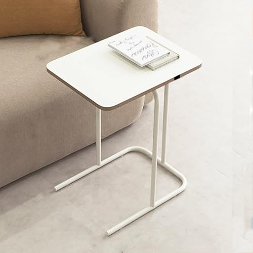 Hospital Bed Tables Particleboard Nightstand, Laptop Bedside Table, C Shaped Side Table, Home Work Sofa Side Table with Silent Feet for Home, Hospitals(48x37x60.5cm) - size: 48x37x60.5cm