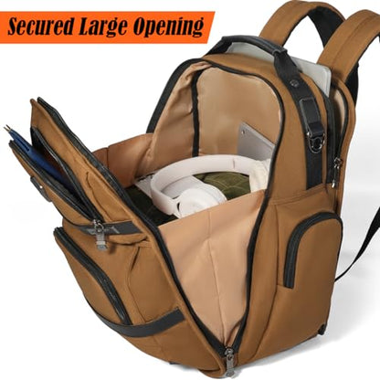 WELKINLAND 24H Business Backpack for Men with Toiletry Bag, 16" Laptop Executive Backpack for Mens, 28L Business Computer Backpacks, Heavy Duty Laptop Backpack, Carry-on Executive Backpacks for Men