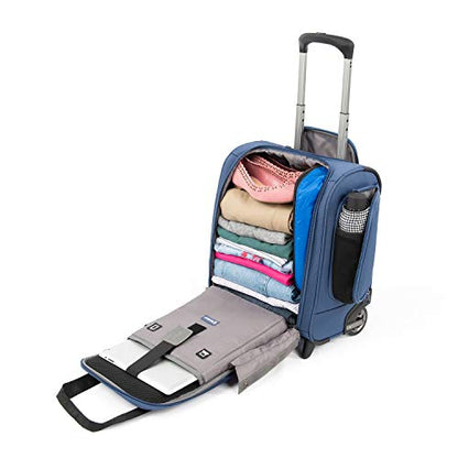 Travelpro Tourlite Softside 15-Inch Compact Carry-On, Upright 2 Wheel Bag, Lightweight Rolling Underseat, Blue - color: Blue