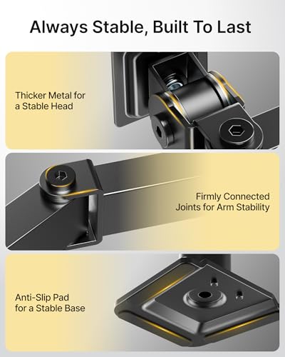 monTEK Heavy-Duty Dual Monitor Stand for 17-32", 22 lbs Each | Adjustable dual monitor mount, full-motion arms, clamp/grommet bases, cable management and VESA 75/100 - size: Dual Monitor