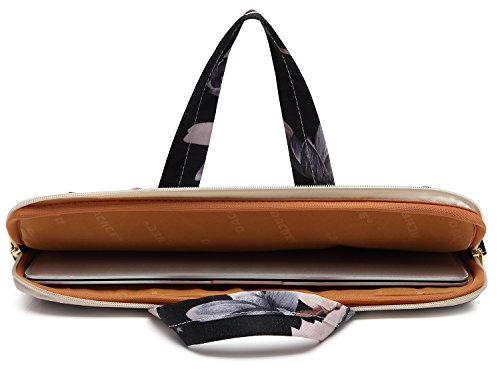 DACHEE Laptop Shoulder Bag for 15 Inch/15.6 Inch Macbook Pro - color: Lotus