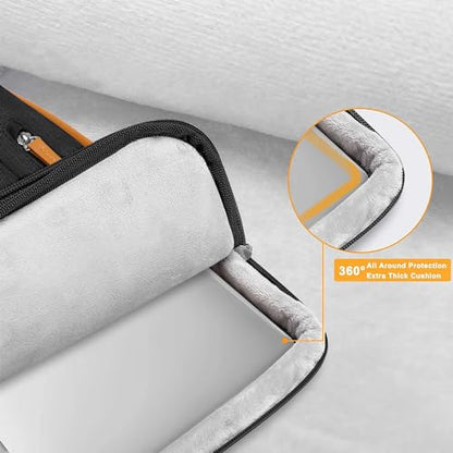 MOSISO 360 Protective Laptop Shoulder Bag, 13-13.3 inch Computer Bags | Compatible with MacBook Pro 14, HP, Dell, Lenovo, Asus, Side Open Messenger Bag with 4 Zipper Pockets&Handle, Black - color: Black, size: 13.3 inch