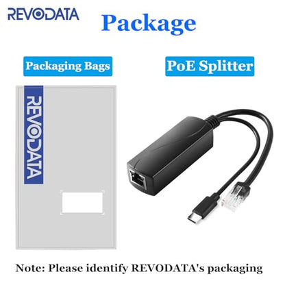 2.5G Type C PoE Splitter 5V/3A, 48V PoE to USB-C 5V/3A 15W Output, 2.5Gbps Ethernet Comply IEEE802.3af/at, Plug and Play for Smart Home - style: TYPEC0503G-X TYPE-C 5V/3A
