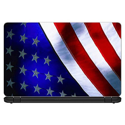 Flags | Custom Fit Made to Order Laptop Notebook Skin Vinyl Sticker Cover Decal Fits 13.3" 14" 15.6" 16" HP Lenovo Apple Mac Dell Compaq Acer American Flag Waving USA Pride Proud - color: Style 1