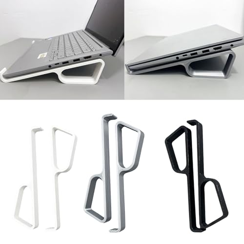 Stable Laptop Holder Improves Typing Angles and Reduces Neck Strain Laptop Stands Notebook Stand - color: White