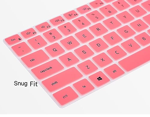 Keyboard Cover for Dell Latitude 3550 5550 3540 5540 5520 5521 5530 5531 15.6 & Dell Precision 3590 3591 3580 3581 3570 3571 3560 3561 15.6", Precision 16 17 7670 7680 7770 7780 Protector Skin, Pink - color: Pink
