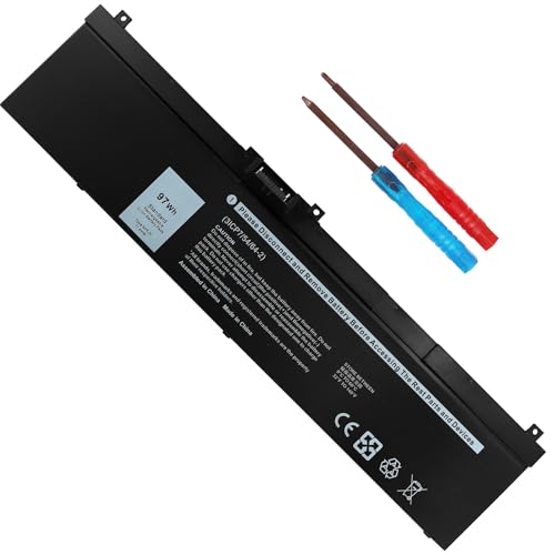 97Wh NYFJH Laptop Battery Replacement for Dell Precision 7530 7540 7730 7740 P34E P34E001 P34E002 P74F P74F001 P74F002 451-BCGI 0WNRC 00WNRC GW0K9 0GW0K9 Notebook.
