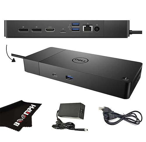 Dell WD19S Docking Station with 180W Power Adapter and 130W Power Delivery - USB Type-C HDMI, Dual DisplayPort (WD19S180W) -Boomph's Comprehensive Ultimate Performance Dock Solution for Your Workspace - style: WD19S 180W