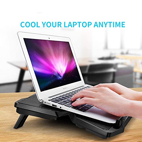 Laptop Cooler Laptop Cooling Pad Notebook Gaming Cooler Stand with Four Fan and 2 Port for 14-17inch Laptop(D) - color: D