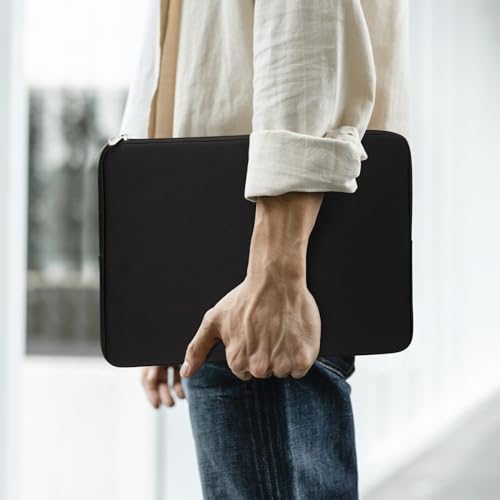 15 16 Inch Laptop Sleeve Protective Case Soft Cover Compatible with 15 Inch MacBook Pro A1707 A1990 (2016-2018) 16 inch MacBook Pro M1 M2 M3 M4 (2024-2019), Black - color: Black, size: 15 inch