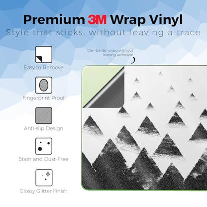 Glossy Glitter Laptop Skin Compatible with Apple MacBook Neo - Black Hills - Premium 3M Vinyl Protective Wrap Decal Cover - Easy to Apply | Crafted in the USA by MightySkins - color: Black Hills, size: MacBook Neo Full Cover Skin, style: Glossy Glitter Fi