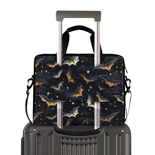 MNSRUU Laptop Bag for 15.6 inch Black Gothic Bats - color: Skull I 4177