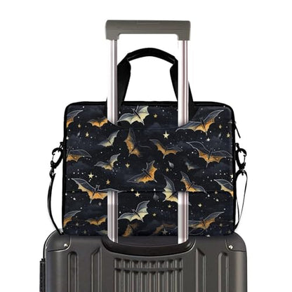 MNSRUU Laptop Bag for 15.6 inch Black Gothic Bats - color: Skull I 4177