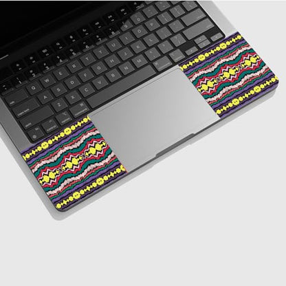 Universal Laptop Skin Sticker with 2 Wrist Pad Skins, Waterproof Scratch Resistant Vinyl Laptop Cover Decal, Cut to Fit for 11–15.6 Inch MacBook HP Dell Lenovo, Geometric Folk Qrnament - color: Geometric Folk Qrnament
