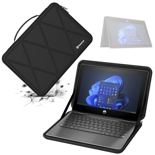 Smatree Hard EVA Protective Sleeve Case Compatible for 11.6 inch HP Pro x360 Fortis 11 G11/G10/G9, HP Fortis 11 G9 Q/x360 11 G3 J, Chromebook 11 G9/x360 11 G4 Laptop Bag (X8017) | Compatible for 11.6 inch HP Fortis 11 G9 Q/x360 11 G3 J, Chromebook 11 G9/x