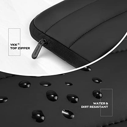 Bagasin 14-15.3 Inch Puffy Laptop Sleeve Case for MacBook Air 15.3 | Compatible with MacBook Air 15.3, MacBook Pro A1990 A1707, Dell XPS 15 Plus - color: Black, size: 14