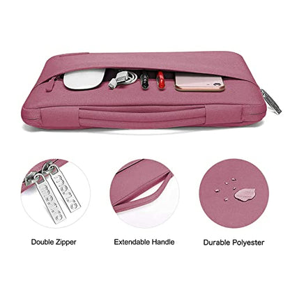 MOSISO Compatible with MacBook Air 13 inch Case M5 2026 M4 2025 M3 M2 2024-2022 A3449 A3240 A3113 A2681,Hard Shell&Sleeve Bag&Keyboard Skin&Webcam Cover&ScreenFilm for MacBook Air 13.6, Dusty Rose - color: Dusty Rose