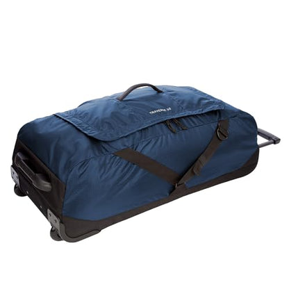 Eddie Bauer Traverse Luggage | Roller Wheels | Telescoping Handle | Travel | Vacation | Ripstop Nylon - Medium Indigo, 31" - color: Medium Indigo, size: 31"