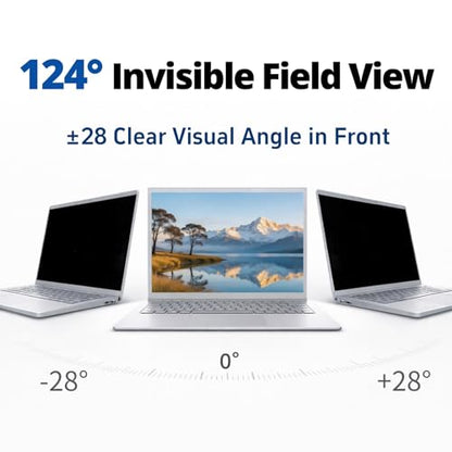 Magnetic 14 Inch Laptop Privacy Screen 16:10 Anti Glare Blue Light | Removable Laptop Screen Protector 14 Shield Blocker Compatible with Chromebook HP Lenovo Thinkpad Dell Pro Plus Asus Samsung - size: 14 inch16by10