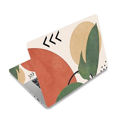 Laptop Skin Sticker,13.3 14 15 15.4 15.6 inch Laptop Skins,Universal Vinyl Decal,Dustproof Scratch Resistant Reusable Cover Protector with Free 2 Wrist Pads (Abstract) - color: Abstract