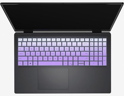 Keyboard Cover for 2026 2025 Dell 15 Laptop DC15250 DC15255 15.6, 2024 2023 15.6 Dell Inspiron 15 3510 3511 3520 3530 3535 5510 5515 5518, Inspiron 16 5640 5645 Skin, Ombre Purple - color: Ombre Purple