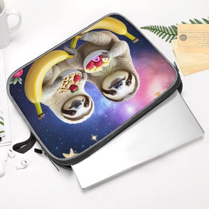 Laptop Sleeve Bag, Smooth Wear Resistant Laptop Case with Zipper, Lightweight Computer Bag Compatible with MacBook, iPad, Funny Sloth Riding Llama, 14inch - color: Style(964), size: 14inch