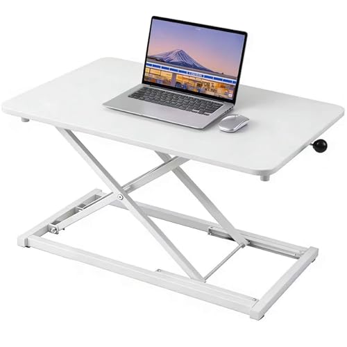 Standing Desk Converter Adjustable Height,Keyboard Riser for Stand Up Desk Riser,Computer Keyboard Stand for Desktop,Ergonomic Sit Stand Computer Workstations White Size 23.6 Inch - color: White