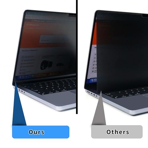 zyphonic Magnetic Privacy Screen Protector Compatible with MacBook Pro 14 inch 2026 M5 M4 M3 M2 M1 Pro/Max, Removable Anti Spy Blue Light Glare Shield