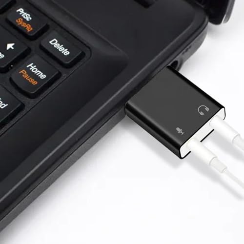 USB Sound Card Adapter USB 3.5mm Sound Card Adapter | Plug And Play USB Card Equipment, Sound Card Accessories for Laptops Desktops