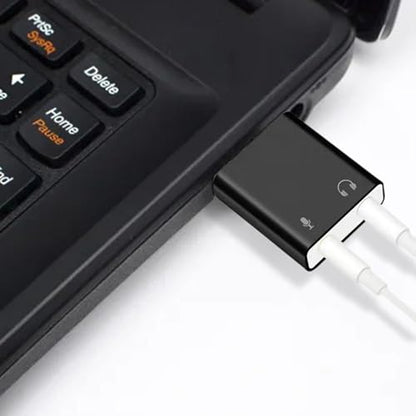 USB Sound Card Adapter USB 3.5mm Sound Card Adapter | Plug And Play USB Card Equipment, Sound Card Accessories for Laptops Desktops
