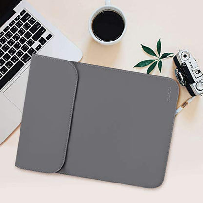 MOSISO Laptop Case 13.3 inch, 13-13.3 inch Laptop Sleeve Compatible with MacBook Neo 13 A18 Pro A3404 /Air 13/Pro 13/Pro 14 M5 M4 M3 M2 M1, Faux Suede Leather Case with Small Bag, Space Gray - color: Space Gray