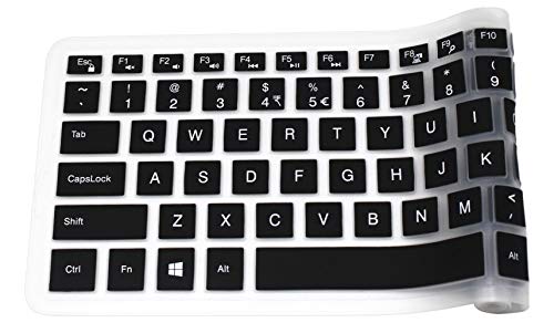 Keyboard Cover Skin Compatible with 15.6" Dell Inspiron 15 3000 5000 7000 Series; 15.6 inch Dell G3 G5 G7 Series; 17.3" Dell Inspiron 17 5000 Series; 17.3" Dell G3 Series (with Numeric Keypad) Black - color: Black