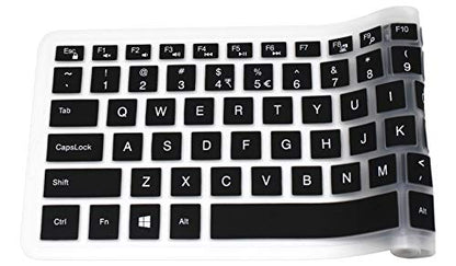 Keyboard Cover Skin Compatible with 15.6" Dell Inspiron 15 3000 5000 7000 Series; 15.6 inch Dell G3 G5 G7 Series; 17.3" Dell Inspiron 17 5000 Series; 17.3" Dell G3 Series (with Numeric Keypad) Black - color: Black