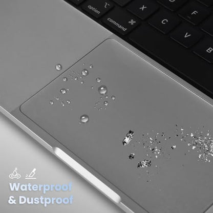 Palm Rest Cover Skin Compatible with 2025-2024 MacBook Pro 14" M5 M4 M3 M2 M1 A3434 A3112 A3401 A3185 A2992 A2918 Trackpad Protector Touch Pad Cover Skin, MacBook Pro 14" Accessories, Clear (4-Piece) - size: 2023+ MacBook Pro 14" M4 M3(Clear)
