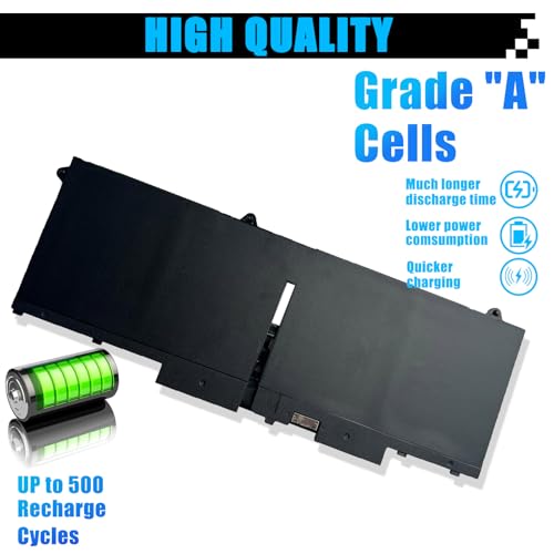 07KRV Laptop Battery Replacement for Dell Latitude 5430 5530 Precision 3570 P104F P104F005 P137G P137G004 Series M69D0 H4PVC 0H4PVC Y86WG 0Y86WG 08WRCR 078FWY 4FVJG O7KRV 15.2V 58Wh 3625mAh - size: 9.52*3.52*0.22 inch 07KRV
