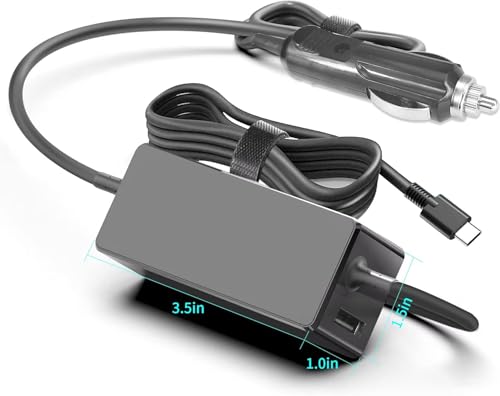 100W USB C Laptop Car Charger PD Fast Charging Adapter Compatible with Dell | XPS Latitude Precision, Lenovo ThinkPad Yoga IdeaPad, MacBook Pro Air, HP EliteBook Spectre, LG Gram, Chromebook