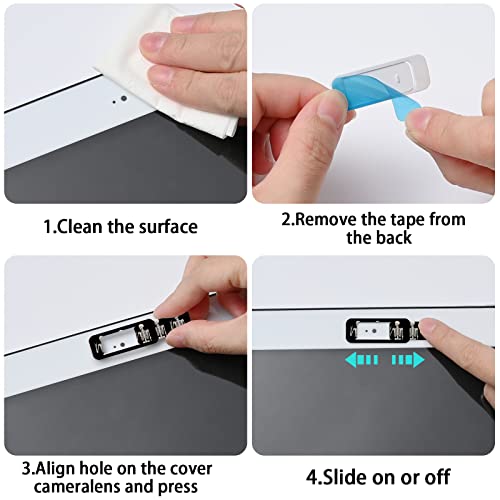 Webcam Cover, 3 Pieces, Laptop Camera Cover, Privacy Shielding Capacity is Twice as Big as The Traditional, Suitable for Computer Mobile Phones, laptops, Tablets and so on (Skull) - color: skull