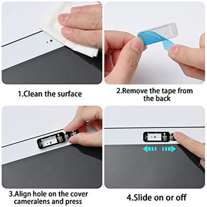 Webcam Cover, 3 Pieces, Laptop Camera Cover, Privacy Shielding Capacity is Twice as Big as The Traditional, Suitable for Computer Mobile Phones, laptops, Tablets and so on (Skull) - color: skull