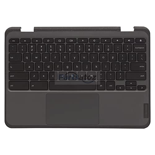 Laptop Palmrest Upper Case Top Cover with US Keyboard and Touchpad Mousepad Assembly Replacement (NO WFC Hole) for Lenovo 300e Chromebook Gen 3 82J9 82JA WiFi 5M11C94699 - color: Palmrest Assembly NO WFC WIFI 5M11C94699