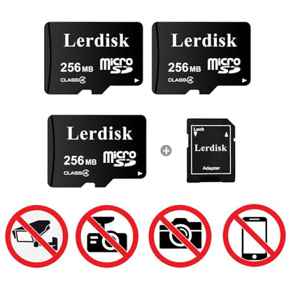 Factory Wholesale 3-Pack Micro SD Card 256MB Class 4 in Bulk Small Capacity Produced by 3C Group Authorized Licencee (256MB Small Capacity, NOT GB, too small to use in camera or phone) - size: 256MB Class4
