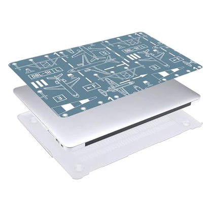 Hard Case Compatible with Old Version MacBook Pro 13 inch Case 2012 2011 2010 2009 2008 Release A1278 with CD-ROM, Laptop Plastic Hard Case Shell & Keyboard Cover, Airplane - color: Airplane, size: A1278(Pro 13" w/CD-ROM 2008-2012)