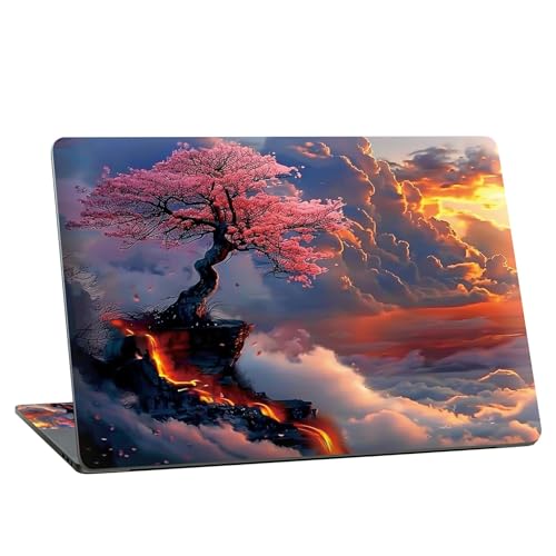 Universal Laptop Skin Sticker with 2 Wrist Pad Skins, Waterproof Scratch Resistant Vinyl Laptop Cover Decal, Cut to Fit for 11–15.6 Inch MacBook HP Dell Lenovo, Abstract Landscape - color: Abstract Landscape