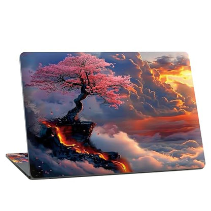 Universal Laptop Skin Sticker with 2 Wrist Pad Skins, Waterproof Scratch Resistant Vinyl Laptop Cover Decal, Cut to Fit for 11–15.6 Inch MacBook HP Dell Lenovo, Abstract Landscape - color: Abstract Landscape