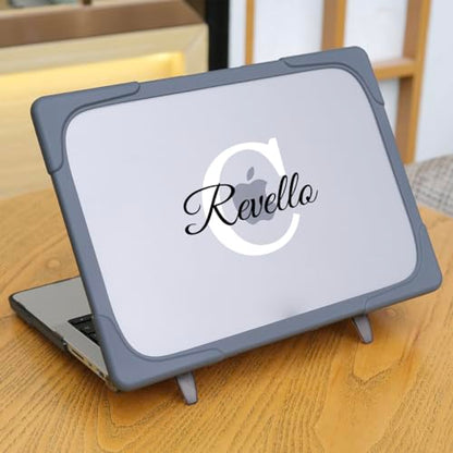 Batianda AngleBase Custom Name Case for MacBook Pro 14 Inch 2021-2026 | Personalized Text Design, Ergonomic Foldable Stand Holds 22lbs, TPU Bumper, Matte Hard Shell Cover for MacBook Pro 14.2 Inch - color: Customizable Name