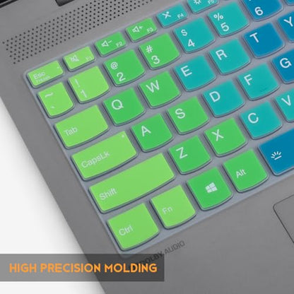 Colorful Keyboard Cover for 2026-2023 Lenovo Yoga 7i 15.6 16"/ Lenovo ideaPad 1 1i/ideaPad 3 3i 5 5i 15.6, IdeaPad Flex 5 5i 15.6 16, ideaPad Slim 7 15.6, ThinkBook 15 G2 G3 15p -Rainbow - color: Rainbow