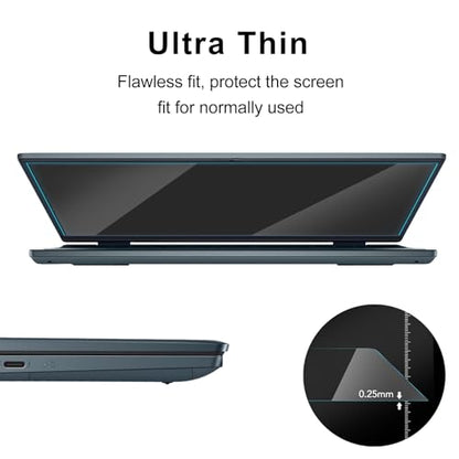15.6-inch 16:9 Universal Laptop Screen Protector with Tempered Glass | For HP/Dell/Acer/ASUS/Samsung/Lenovo/MSI/Toshiba/LG/Razer Blade, Bubble Free,Anti Scratch Anti-Fingerprint - size: 15.6 Inch (16:9 Aspect Ratio Screen)
