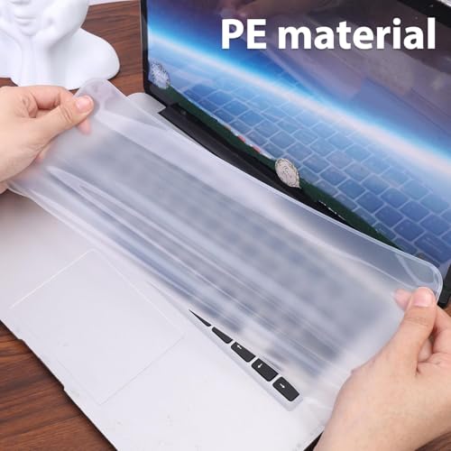 2Pcs 12.2 inch Universal Keyboard Cover for Laptop Notebook PC Keyboard Anti Dust Soft Silicone Protective Clear Film Guard - color: 12.2inches