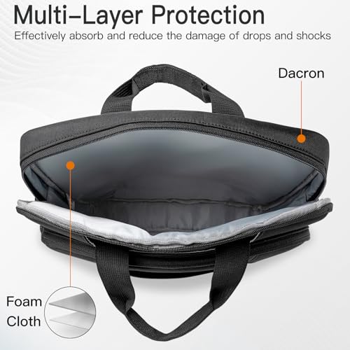JETech 16 17 17.3 Inch Laptop Bag Case, Waterproof Computer Sleeve Cover Compatible with MacBook Air/Pro 16, Predator Helios 16, ASUS ROG Strix G17, HP Envy 17.3 (Black) - color: Black, size: 16-17 Inch