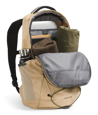 The North Face Jester Everyday Laptop Pack, Khaki Stone/Forest Olv, OSFA | Commuter Daypack, Water Repellent, Laptop Sleeve - color: Khaki Stone/Forest Olive