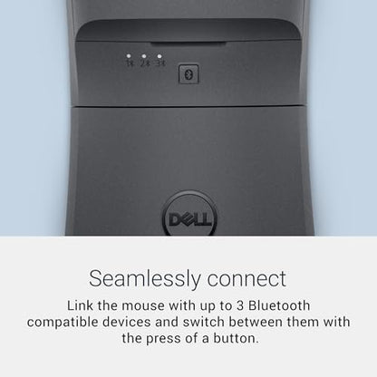 Dell Bluetooth Travel Mouse MS700, 4000 DPI, 2 Buttons | Bluetooth 5.0 LE, Touch Scroll, Swift Pair, AAA Batteries Included, 3 Year Advanced Exchange, Black - color: Black